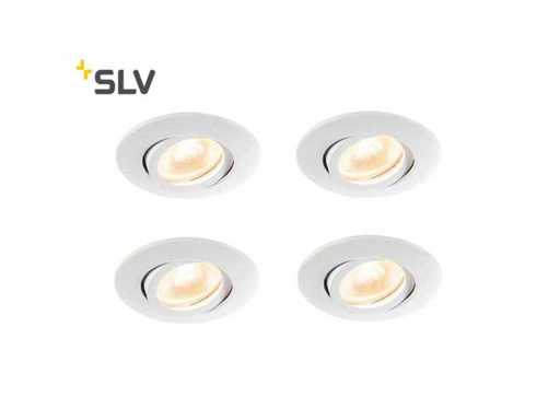 45 x SLV Easy Install Ultra-Low LED Einbauscheinwerfer, Weiß